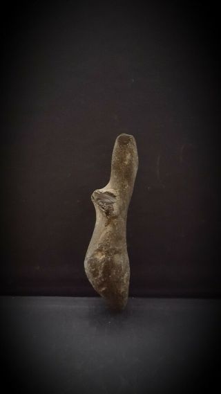 Upper Paleolithic Meso/ Portable Rock Art Venus Figurine On Flint Nodule