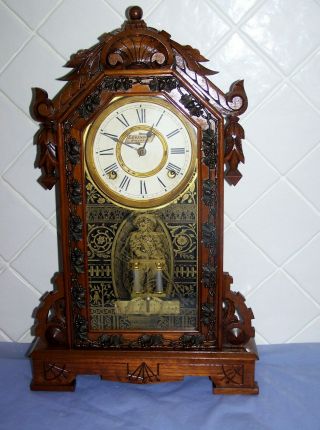 Antique Ansonia " Clara " Mantle Clock C1883 Absolutely Stunning Clock.