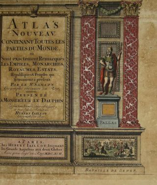 TITLE PAGE 1692 JAILLOT ATLAS NOUVEAU ANTIQUE COPPER ENGRAVING 4