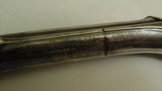 Vintage German Walking Stick Cane Silver 800 Only Handle 1909 3