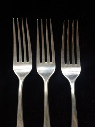 12 Vintage Sterling Reed & Barton French Antique Dinner Forks (231039) 7