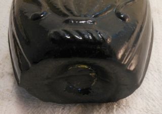 Antique Keene Glassworks Olive Cornucopia Urn Historical Flask 3