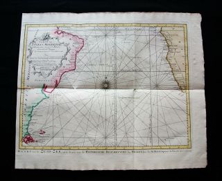 1747 Bellin & Schley - Southern Atlantic Ocean,  South America,  South Africa.