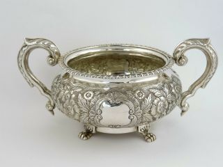 Phenomenal Large Irish Silver Sugar Bowl,  Dublin C Marsh 1830 Hefty 415g Weight