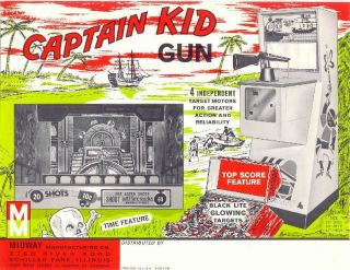 Captain Kid Shooting Gallery 1960 ' s from Conneaut Lake Park Pennsylvania 10