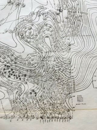 Plat of Grounds Botanical Garden Ann Arbor,  Michigan Topographical MAP 6