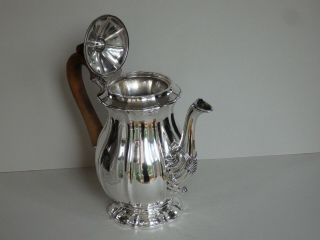 ANTIQUE GEORGIAN STERLING SILVER COFFEE POT - WILLIAM EATON - LONDON 1827 - 853g 7