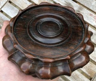 Fine Quality Antique Chinese Hard Wood Stand For Vase