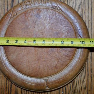 Round Primitive Bread board & Round wood Butter dish or butter press holder 9