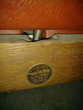 Rare Mission Arts,  Crafts Quartered Oak Arm Morris Chair storage.  Push button 6