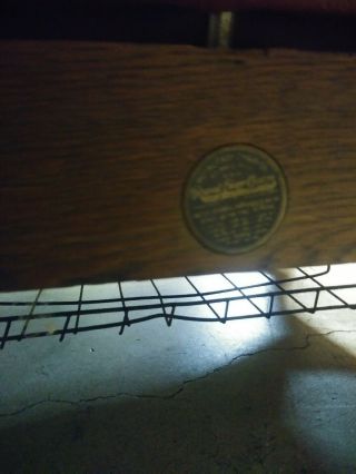 Rare Mission Arts,  Crafts Quartered Oak Arm Morris Chair storage.  Push button 8