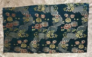 RARE 18th CENTURY SILK FLORAL BROCADE c1750s,  SPITALFIELDS,  LYON 126 2