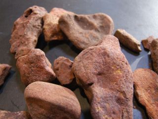 ABORIGINAL Red Raw Ochre Pebles - South West Queensland Australia 6