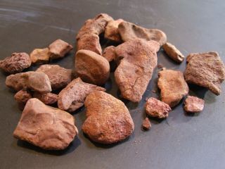 ABORIGINAL Red Raw Ochre Pebles - South West Queensland Australia 7