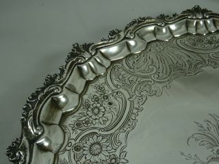 MAGNIFICENT,  GEORGE II solid silver SALVER,  1747,  1626gm 4