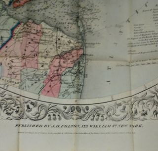 Colton’s Map of the Country Thirty Three Miles around the City of York 1864 3