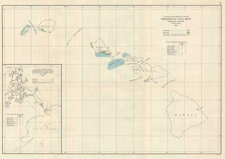 1926 U.  S.  Coast And Geodetic Survey Map Of Field Work In Hawaii