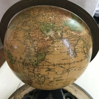 Joslin’s 1860 Terrestrial Globe,  Vintage 9” Revolving World Globe,  Antique Globe 6