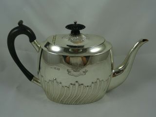 Victorian Silver Tea Pot,  1891,  565gm
