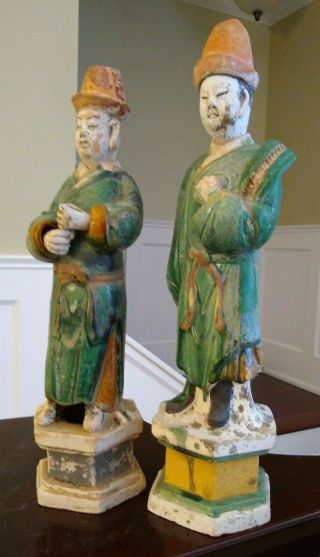 Large Ming Dynasty Tomb Guardian Figures - CHINA - Circa 1368 to 1644 AD 6