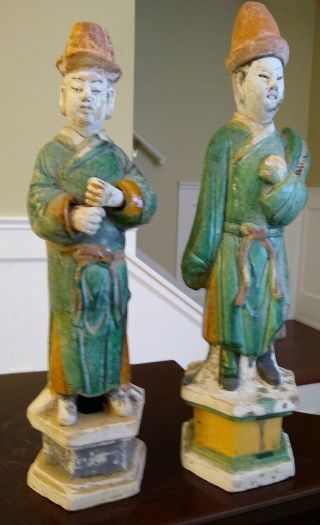 Large Ming Dynasty Tomb Guardian Figures - CHINA - Circa 1368 to 1644 AD 7