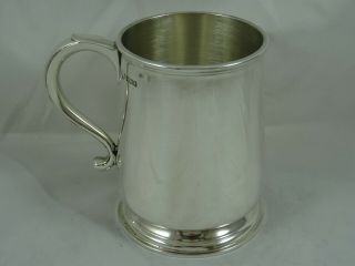 Quality,  Solid Silver Pint Tankard,  1936,  371gm