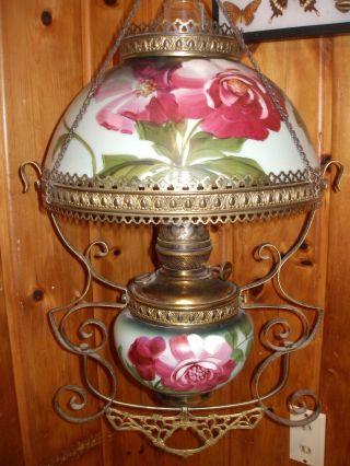 C.  1910 Pittsburgh Hanging Parlor Lamp,  All -,  Victorian Gwtw