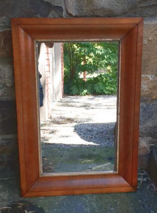 Antique Pine Ogee - Molded Frame Wall Mirror With Gilt Liner,  England C1840