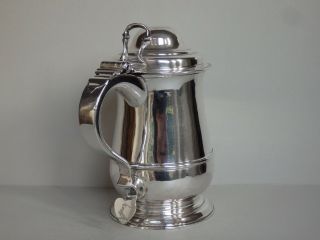 Antique Georgian George Ii Sterling Silver Tankard - London 1757 - 561 G