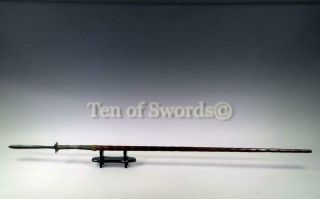 Rare Antique Thai Officer Spear Ayutthaya Era Lance Pole Arm