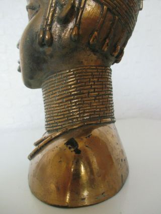 Fine Old African Benin Gilt Bronze Figure of a Young King - Oba - Tribal Art 10