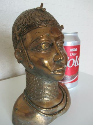 Fine Old African Benin Gilt Bronze Figure of a Young King - Oba - Tribal Art 12