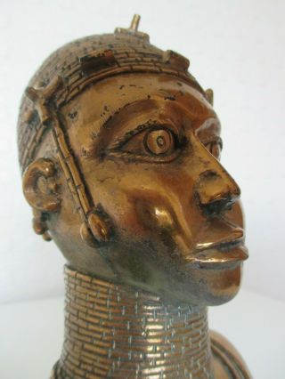 Fine Old African Benin Gilt Bronze Figure of a Young King - Oba - Tribal Art 2