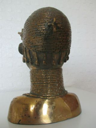 Fine Old African Benin Gilt Bronze Figure of a Young King - Oba - Tribal Art 7