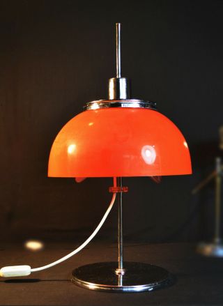 1960s / 70s Vintage Italian Designer Mushroom Lamp By Harvey Guzzini