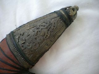 Antique YEMEN Yemeni KHANJAR JAMBIYA DAGGER 6