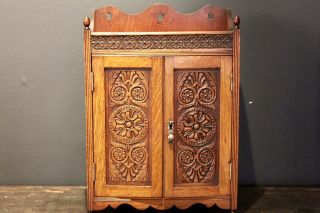 Arts and Crafts antique furniture Smokers Cabinet 4