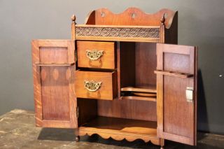 Arts and Crafts antique furniture Smokers Cabinet 5