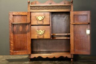 Arts and Crafts antique furniture Smokers Cabinet 7