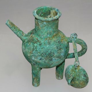 Scarce - Circa 1500 Bc Near East Bronze Tea Pot - Intact