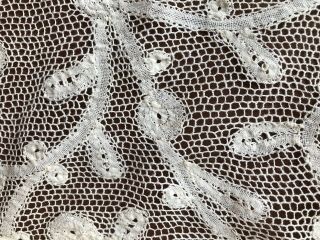 Extraordinary size - 19th C.  Milanese bobbin lace / alencon ground Edging 8