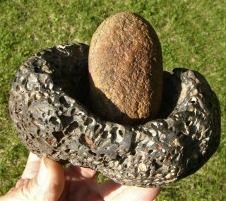 Shaman Mortar & Pestle: Second Found.  Sebastopol,  Northern California