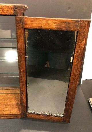 ANTIQUE ZENO GUM COUNTRY STORE OAK SLANT FRONT COUNTER TOP DISPLAY CASE EXC 5