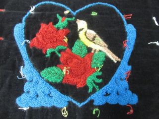 Design Mennonite Bird Deco Crazy Quilt Vintage Dated Lancaster Co Pa