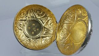1793 Georgian Silver Circular Box Gold Lined Possibly A Watch Box By John Taylor