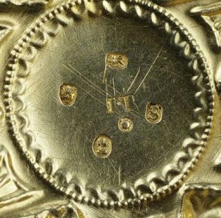 1793 Georgian silver circular box gold lined possibly a watch box by John Taylor 3