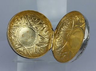1793 Georgian silver circular box gold lined possibly a watch box by John Taylor 4