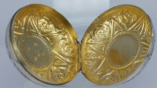 1793 Georgian silver circular box gold lined possibly a watch box by John Taylor 7