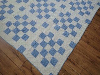 Cottage Farm VINTAGE 1920 Cornflower Blue & White QUILT 69 