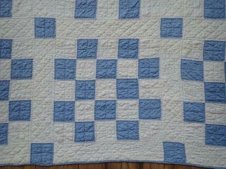 Cottage Farm VINTAGE 1920 Cornflower Blue & White QUILT 69 